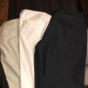 Lot of 3 Ladies Nike Dri Fit Golf Pants NWOT Sz 2